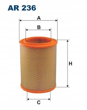 Air filter filtron fil ar236, фото