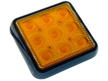 Міцна фара led підсвідка 10x10cm помаранчева 12v 24v 60w, фото