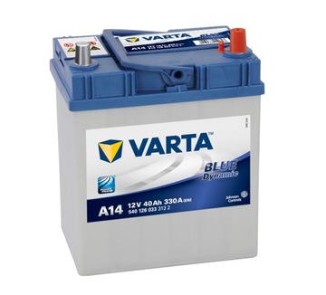 Аккумулятор varta blue 540126033 40ah 330a права+, фото
