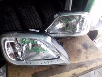 Front headlights renault logan 1 complete, фото
