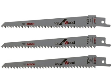 Bosch s644d blade saws saber keo for wood 3pcs. set, фото