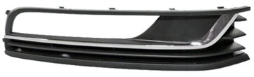 Lattice bumper vw passat b7 10- right chrome, фото