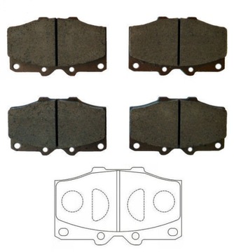 Колодки тормозное перед toyota land cruiser bj40 fj, фото