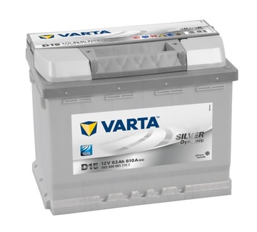 Battery varta d15 63ah peugeot 206 207 307 hdi -, фото