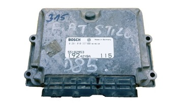 Ecu fiat stilo 1.9jtd 0281010337 55182953, фото