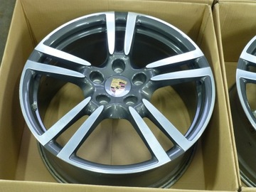 4× диск легкосплавный porsche оригинал 9. 5" x 20" 5x130 et 65, фото