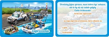 Приглашения день рождения для детей lego city, фото