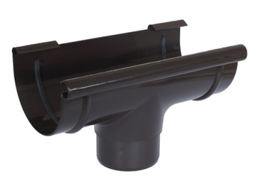 Drainage funnel pvc - у gamrat 125/ 90mm dark brown, фото