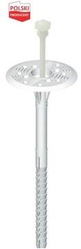Pin to polystyrene screw-metal long bumper booster bracket 10x220, фото