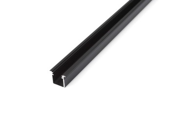 Profile aluminum g black 1m to plume led backlight, фото