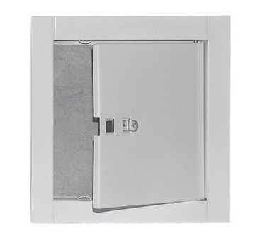 Дверки дымоход 14x14 чистка белое, фото