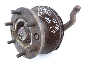 Iveco eurocargo 02 - 15 trunnion hub left front 17, 5 6 bolts 16cm, фото