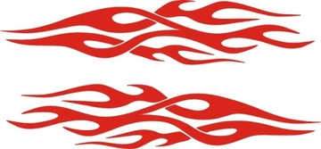 Tribale flame stickers 404 - 4p different colors, фото