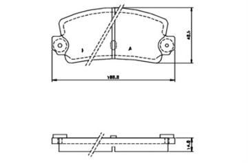 Колодки тормозное renault 21, 25, espace 1, mp113. 1, фото