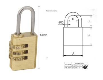 Pad cipher locks on cipher suitcase, фото