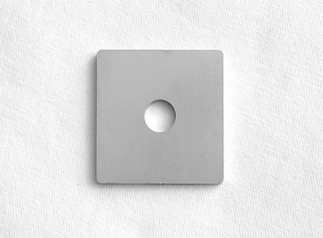 Stainless steel cap profile 40x40 opening fi 10, g= 4 mm, фото