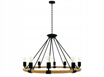 Pendant light rope arthur e27x8 polux, фото