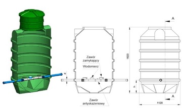 Well water meter sw 1820-1100 1401litrow manufacturer+ t, фото