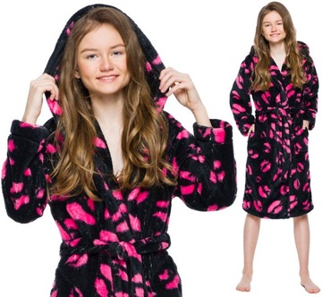 Mouth warm lovely robe girlish hood 140, фото