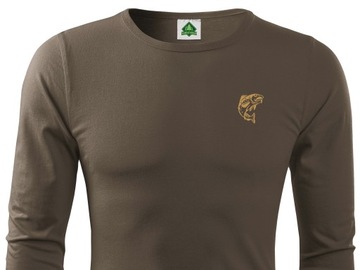 Brown blouse fishing t-shirt forestmax wood chip, фото