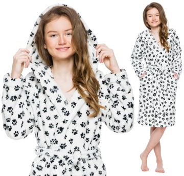 Quotation marks warm lovely robe girlish hood 134, фото