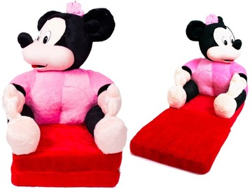 Стілець диван рожевий для дитини плюш