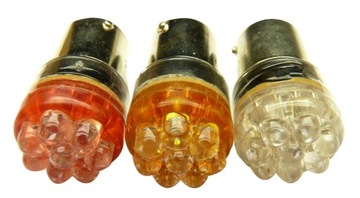 Светодиодные лампы BA15S P21W 5W 8led 12V r10w цвета
