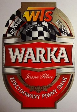 WTS WROCŁAW - ЕТИКЕТКА ДЛЯ ПИВА - ПИВОВАРНЯ WARKA