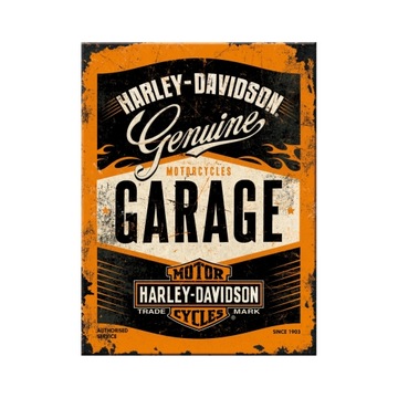 HARLEY-DAVIDSON гараж магнит на холодильник металл