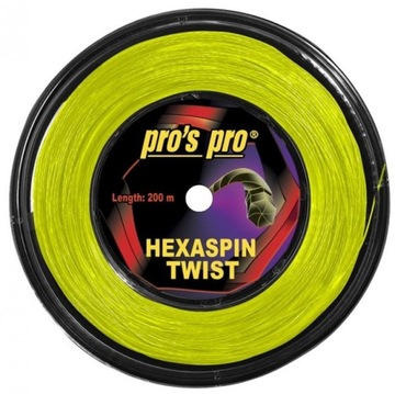 PRO'S PRO Hexaspin TWIST200m, 1, 25 мм lemon