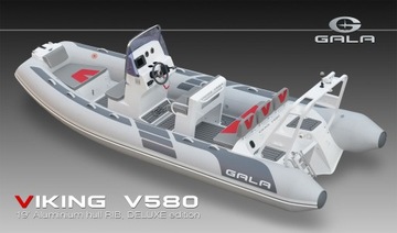 RIB алюминиевая профессиональная лодка надувная лодка Gala VIKING V580 VALMEX TOKAREX