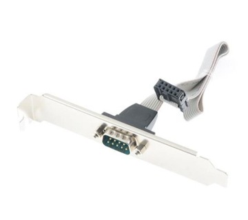 Śledź Kabel Gniazdo Port COM RS232 9PIN ~25CM