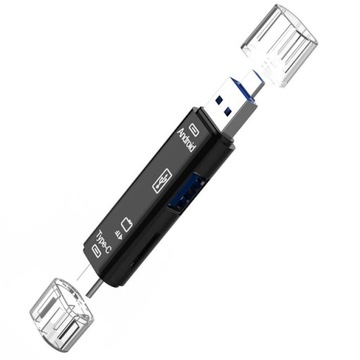 СУПЕР OTG КАРД-РИДЕР D-188 3 В 1 USB TYPE C MICRO