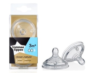 TOMMEE Tippee соска Easy-Vent 3M + середній 2 1шт.