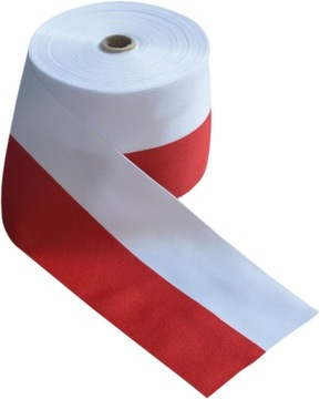 Бело-красная лента GROSGRAIN, лента, флаг 10 см