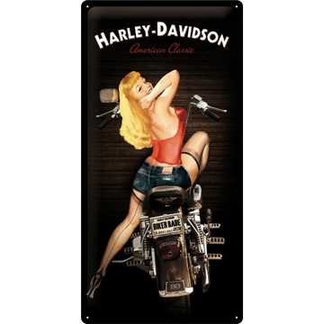 Табличка знак HARLEY-DAVIDSON олово 25x50cm