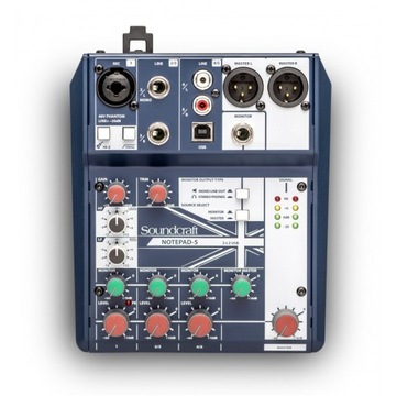 SOUNDCRAFT NOTEPAD 5 АНАЛОГОВЫЙ МИКШЕР USB