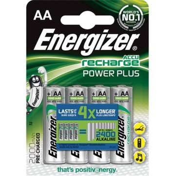 Аккумуляторная батарея Energizer Power Plus AA 1.2 V HR6 4шт