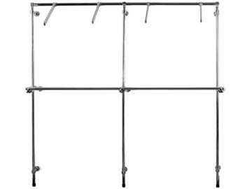 Настенный стеллаж труба овал 200X200X40 одежда c1