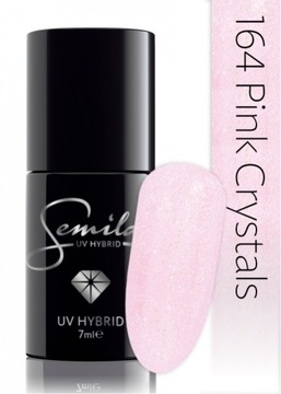 SEMILAC lakier hybrydowy 164 pink crystals