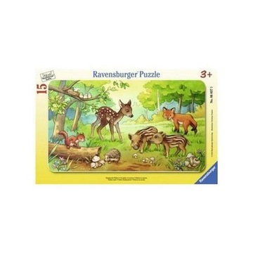 Puzzle 15 Leśne zwierzęta Ravensburger