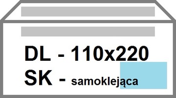 Конверты офисные ДЛ СК Окно Правые белые 1000 шт.