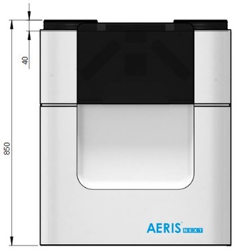 Rekuperator centrala AERISnext 600 R VV ST