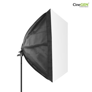 LAMPA STUDYJNA softbox 40x40cm + 325W statyw