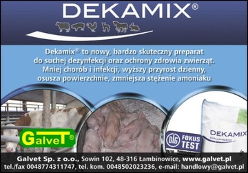 Dekamix 1t w workach 25kg (40 worków)