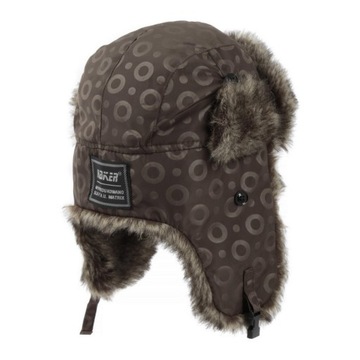 W159B CZAPKA ZIMOWA USZATKA CIEPŁA