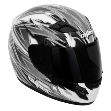 Kask CYBER US-39 - LIGHTNING SILVER -AIR-FLOW r. M