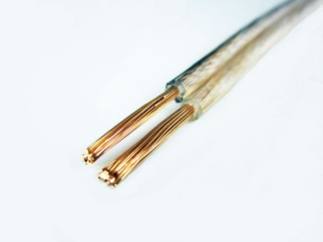 przewód kabel głośnikowy 2 x 0,75 miedziany Cu