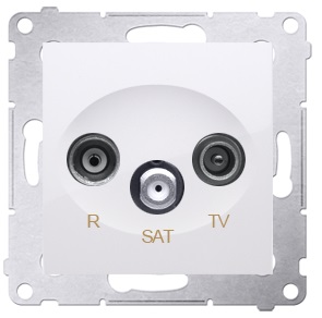 SIMON 54 R-TV-SAT АНТЕННАЯ РОЗЕТКА, БЕЛАЯ