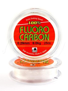 Fluorocarbon przyponowy Japan 0,29mm 6,0kg 25m